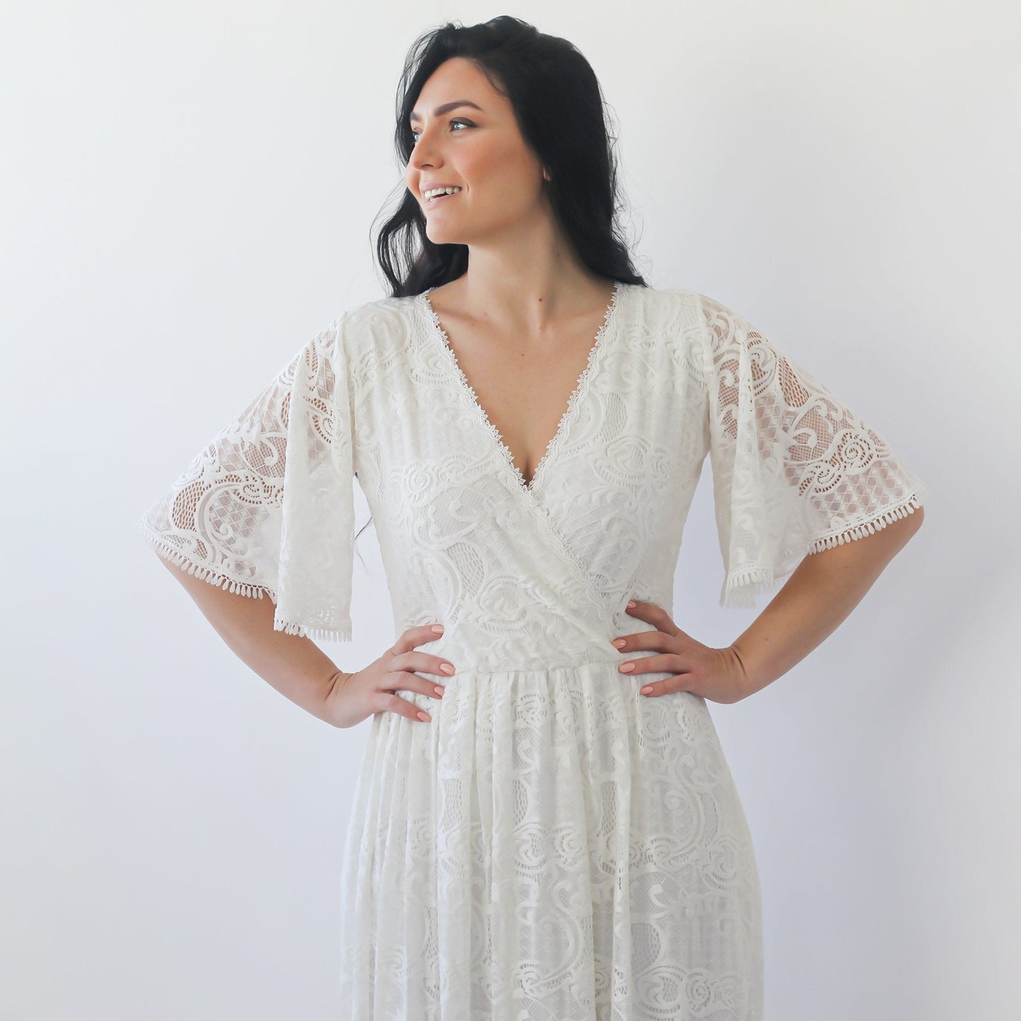 Luna Bohemian Lace Gown