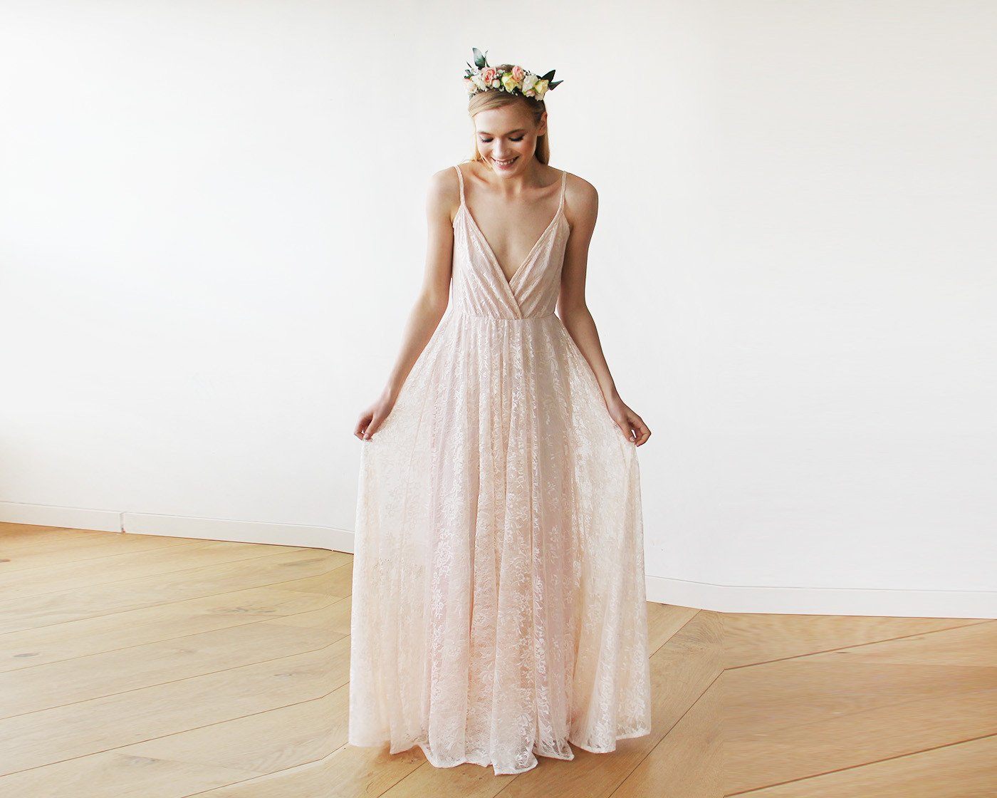 Fleur de Rose Lace Gown