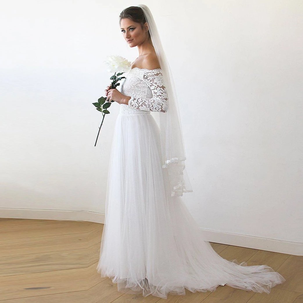 Chantilly Romance Tulle Train