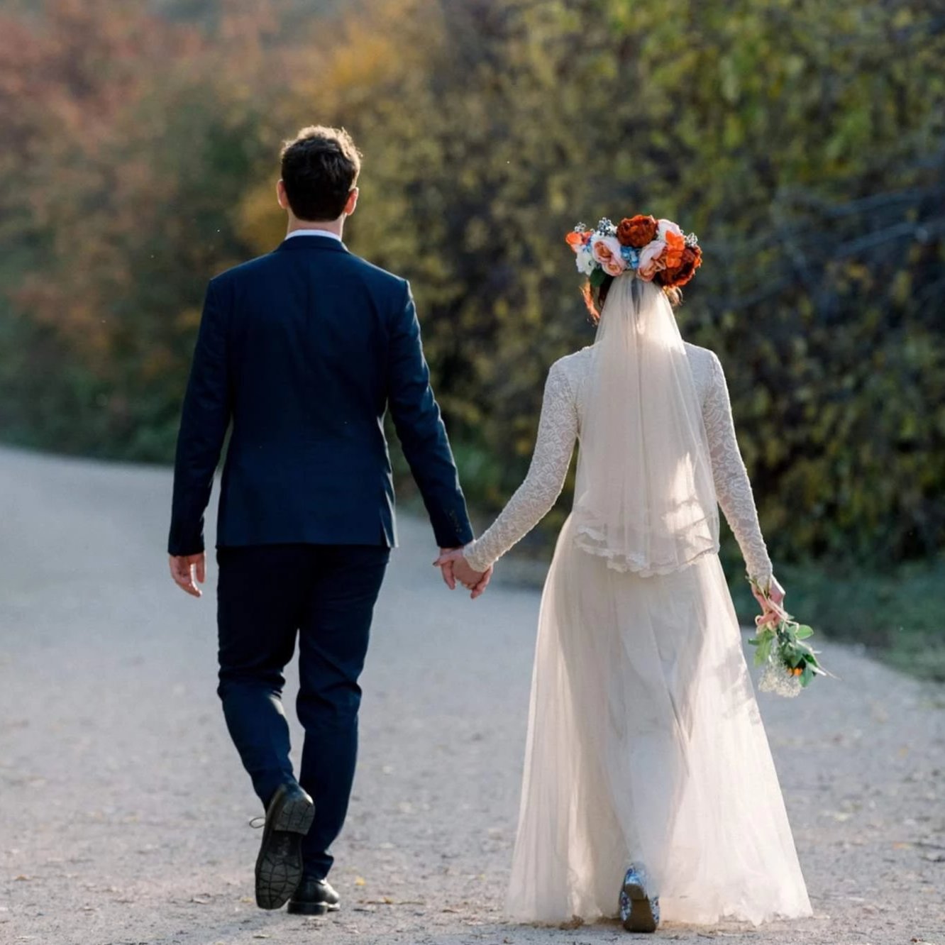 Gisella di Tulle Champagne Lace and Tulle Gown