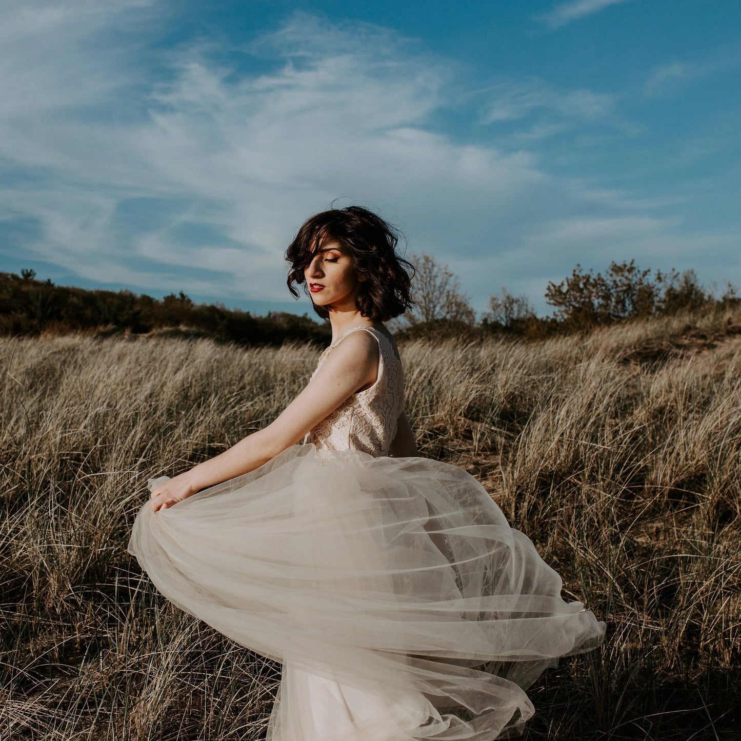 Viviana Lace Tulle Bridal Gown