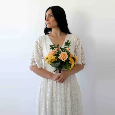 Luna Bohemian Lace Gown