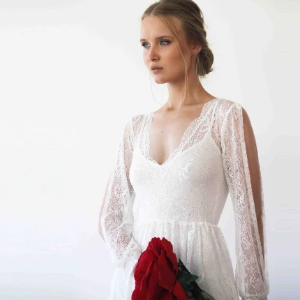 Seraphine Boho Lace Bridal Gown