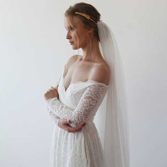 Elysia Grecian Tulle Veil